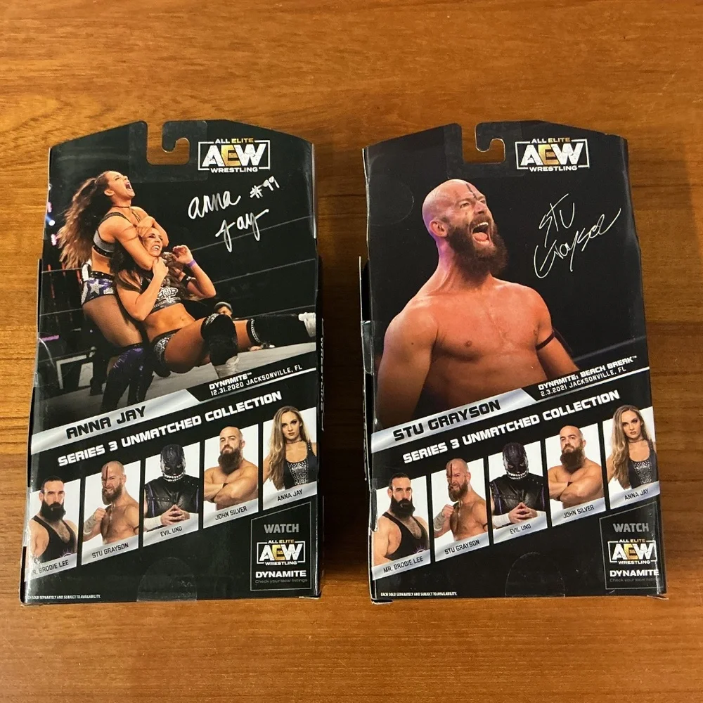 AEW All Elite Wrestling Upper Deck Series 3 Figures Lot Of 5